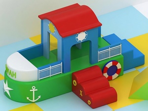 Parque Infantil Interior con Tobogán y Coche Montable para Niños - Product Image 5