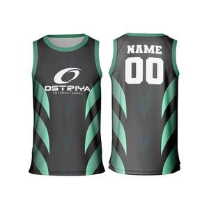 Camiseta de Baloncesto Personalizada de Poliéster con Nuevo Diseño, Camiseta de Baloncesto Transpirable de Alta Calidad al por Mayor para Hombre - Product Image 1