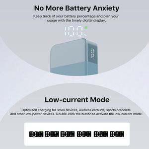 แบตสำรองพกพา 65W PD 20000mAh ขนาดกะทัดรัด ชาร์จเร็ว สำหรับโทรศัพท์ แท็บเล็ต แล็ปท็อป - Product Image 6