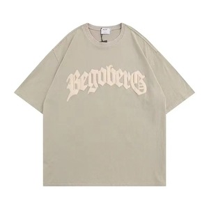 T-shirts pour hommes en coton/polyester imprimés style hip-hop, anti-boulochage, séchage rapide, meilleure qualité, tissu personnalisé - Product Image 1