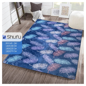Tapis de style abstrait moderne anti-allergique de qualité supérieure Polyester de flanelle de qualité supérieure fabriqué à la machine pour un confort maximal à la maison ou au bureau - Product Image 5
