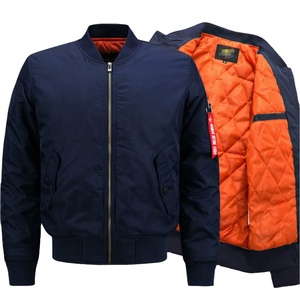 Veste bomber personnalisée pour homme, nouvelle conception, 100% polyester, col montant, imperméable, légère, chaude pour l'automne et l'hiver, coupe-vent pour l'extérieur - Product Image 5