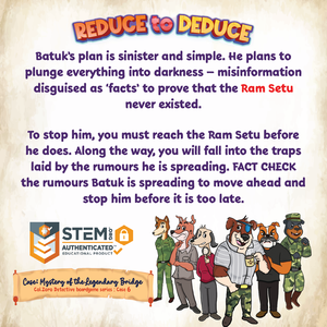 Juego de Mesa 'Reduce to Deduce-Ram Setu Myth-Busting Detective' del Comité de Historia y Monumentos de la India - Product Image 3