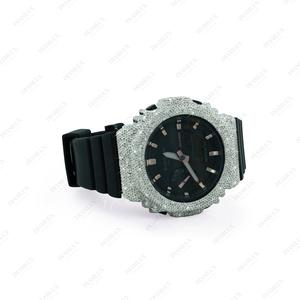 Reloj de Marca con Incrustaciones de Diamantes Disponible en Diamantes Moissanite y Diamantes Naturales - Joyería Hiphop y Otras Joyas - Product Image 2