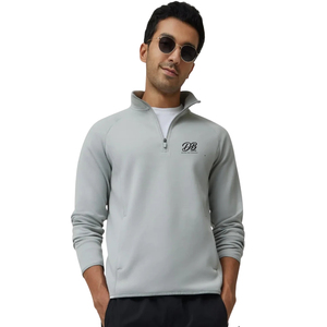 Sudadera con media cremallera para hombre, ligera y cálida, para fitness, correr, gimnasio, entrenamiento, senderismo y actividades al aire libre - Product Image 2