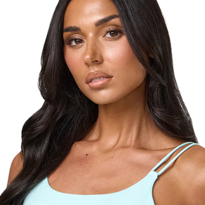 Camisola de tirantes finos ajustada para mujer, sin mangas, elástica, color azul cielo, estilo casual de verano, con tejido transpirable en la parte delantera. - Product Image 3