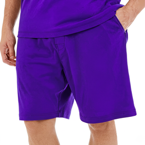 Shorts Bermuda pour homme bleu marine à séchage rapide avec poches, taille élastique, style décontracté - Product Image 4