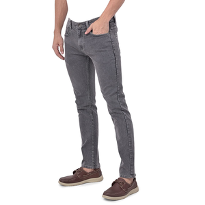 Jean en denim pour homme, taille mi-haute, coupe slim, délavé, avec fermeture éclair, en coton, design personnalisé 2023, nouvelles caractéristiques, prix abordable - Product Image 4