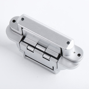 Charnière de panneau 3D invisible et réglable hors axe en alliage de zinc pour la décoration de lambris et les portes battantes en bois - Product Image 2