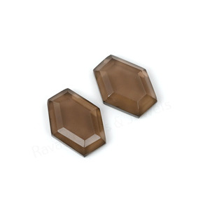 Best Selling Natural Smoky <b>Quartz</b> Hexagon Shape Step Cut High Polish 10x16mm Loose Cabochon Gemstone Jewelry Making Pendant <b>Ring</b> - Product Image 1
