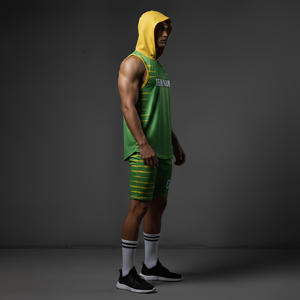 Tenues de football 7v7 personnalisées avec nom et numéro, ensemble maillot d'équipe 100 % polyester sans manches, grande taille, respirant - Product Image 6