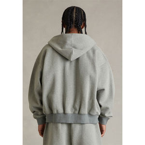 Sudadera con capucha y cremallera de alta calidad, gruesa y resistente, para hombre, servicio OEM, uso diario, unisex, cálida, para adolescentes y adultos. - Product Image 4