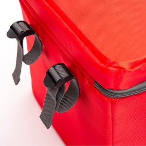 Bolso refrigerado multifuncional rojo, bolso de hombro aislado de gran capacidad, bolso cruzado para entrega de comidas - Product Image 2