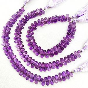 Natural Purple Amethyst Faceted Teardrop <b>Loose</b> <b>Beads</b> Strand 7x5mm Genuine Gemstone <b>Beads</b> For Jewelry Making Wholesale Supplies - Product Image 6