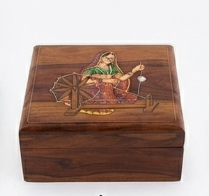 Boîte à mouchoirs en bois faite à la main, motif éléphant, porte-serviettes, boîte décorative de table pour la maison, l'hôtel, la voiture, décoration artisanale - Product Image 6