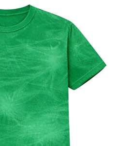 Camiseta Personalizada con Tinte Verde Hielo para Hombre, Cuello Redondo, Manga Corta, Algodón, Estilo Casual Urbano, Lavado Vintage, Personalizada, OEM, Venta al Por Mayor - Product Image 5