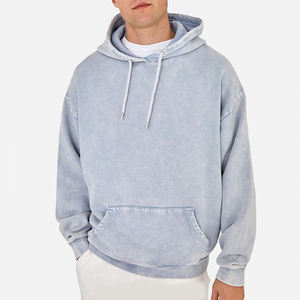 Sudadera con Capucha de Invierno para Hombre, Diseño de Diseñador, 400 g/m², Tejido Grueso, Lavado Desgastado, Bordado, Talla XS, Teñido Liso, Poliéster y Algodón - Product Image 5