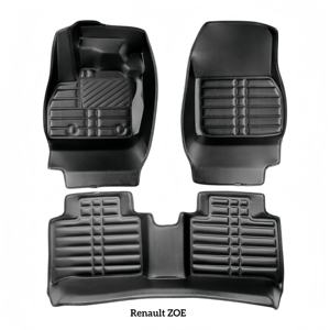 BORNSELLER <span class=keywords><strong>Tappetini</strong></span> Auto Sportivi 5D in Pelle Ecologica su Misura di Lusso per Renault <span class=keywords><strong>Clio</strong></span> 5 V Mk5 Hatchback 2019-2024 - Product Image 6