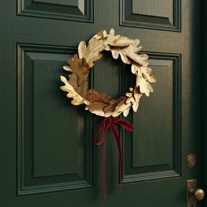 Couronne en métal rustique faite à la main avec des détails floraux artistiques pour la porte d'entrée, le jardin de la maison de campagne et la décoration de la maison de campagne - Product Image 5