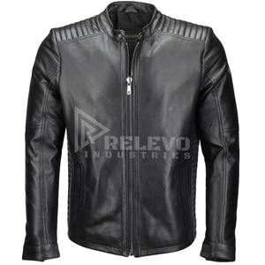 Chaqueta de Cuero Genuino para Hombre de Alta Calidad, Abrigo de Piel de Oveja Premium, Precio Directo de Fábrica, Ropa Exterior a Bajo Precio - Product Image 4