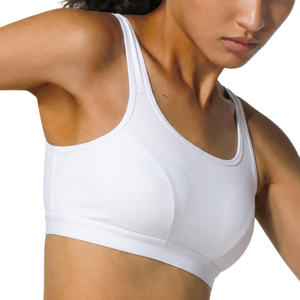 Soutien-gorge de sport dos nageur pour femme, maintien moyen, respirant, pour fitness, yoga et activités sportives, noir - Product Image 4