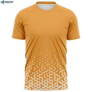 Men's Eco-Friendly Quick Dry Breathable 100% Cotton Jersey T-Shirts Short Sleeve Loose Fit Solid Casual O-Neck Silk Screen - Product Image 5