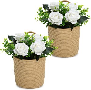 Fabricant de vases en jute en gros – Vase décoratif en fibres naturelles fait main, écologique, avec design personnalisé - Product Image 6
