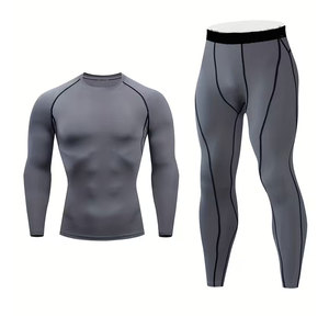 EASYFIT INDUSTRIES – Nouveau T-shirt de compression éco-responsable pour homme en Spandex/Polyester, personnalisable OEM, idéal pour l'entraînement MMA et BJJ - Product Image 1