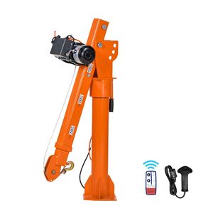 Grúa Eléctrica para Camión, 2200 Libras, 12V, Cabrestante de 6000 Libras, Pluma Telescópica Giratoria 360°, Capacidad de 1 Tonelada - Product Image 1
