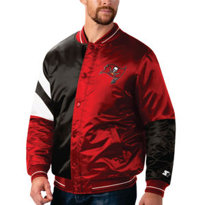 UNISEX CUSTOM TEMPA BUSSANEERS FLAGS 2 COLOR SATIN <b>JACKETS</b> with FULL DESIGNS EMBROIDERY COATED FRONT LOGO HIGH QUALITY - Product Image 4