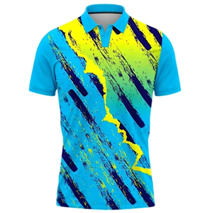 <b>Men's</b> Short Sleeve Polo Shirt With Geometric Pattern Sublimation Print Quick Dry Knitted Polyester Casual Regular Fit - Product Image 1