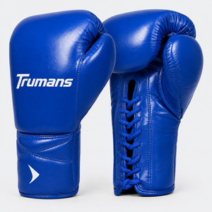 Gants de boxe Muay Thai en cuir personnalisés pour l'entraînement et le combat, avec fermeture auto-agrippante, pour hommes et femmes - Product Image 1