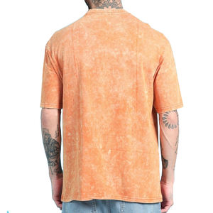 T-shirt pour homme sur mesure, délavé à l'acide, personnalisé, décontracté, anti-plis, respirant et confortable - Product Image 4