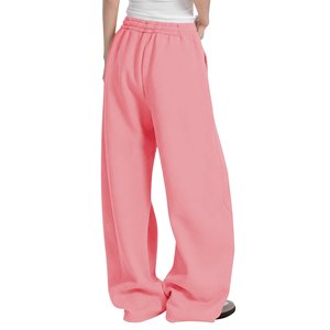 Pantalon évasé unisexe d'hiver en molleton de coton épais de haute qualité, taille élastique, séchage rapide - Product Image 6