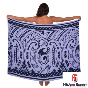 Custom Printed Lavalava Hawaiian Sarong Manufacturer Samoa Savaii Salelologa Upolu Apia Island Customized Manufacturing Service - Product Image 1