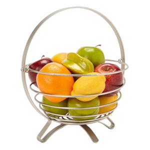 Panier de fruits de service et panier de mariage et de retour de vacances panier-cadeau en osier nouveau style panier de fruits de qualité supérieure avec poignée - Product Image 1