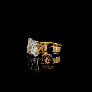 Premium Quality Moissanite Diamond <b>Ring</b> Pear and Emerald Cut 925 Silver Engagement <b>Ring</b> Luxury Bridal Jewelry <b>Indian</b> Supplier - Product Image 3
