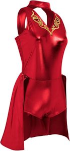 Combinaison Métallique Respirante pour Femme Adulte, Tenue de Danse Scénique, Justaucorps de Gymnastique pour Spectacle de Trapeze Artistique - Product Image 6