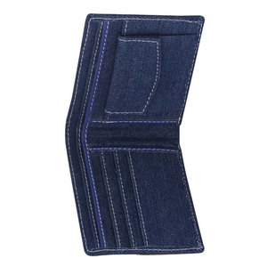 Mini billetera informal de mezclilla, monedero pequeño, organizador de tarjetas, soporte portátil para efectivo, accesorio de tela vaquera para el uso diario - Product Image 2