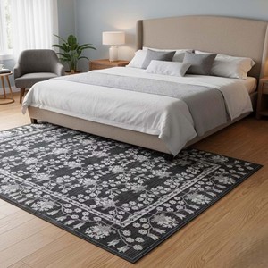 Traditional Floral Wool Area Rug Vintage Persian Style Hand Tufted Carpet <b>Large</b> Living Room Rug Classic Oriental Home Decor <b>Mat</b> - Product Image 1