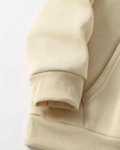 Women's Oversized Solid Fleece Pullover Hoodie Sweatshirt with Front Pocket Casual Winter Wear - Product Image 5