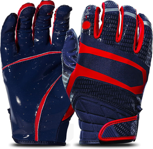 Gants de football américain pour jeunes, très demandés, pour hommes, durables, paume adhérente, doigts flexibles, coutures renforcées, toutes tailles, personnalisation OEM - Product Image 5