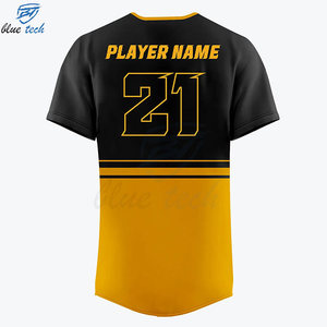 High Quality Custom Baseball Jerseys with Sublimation Printing Short Sleeves Breathable & UV Protection Name Number Options - Product Image 2