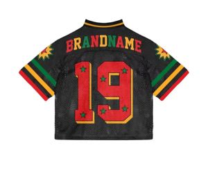 Camisetas de Fútbol Americano Personalizadas de Alta Calidad, Corte Cuadrado, Estilo Urbano, Sublimadas, de Malla, para Hombre - Product Image 6