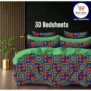 Rouleau de tissu polyester imprimé numériquement 100 GSM pour draps et couettes, textile de maison doux et durable pour usage domestique - Product Image 3
