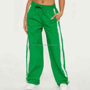 กางเกงขายาวผู้หญิงทรงหลวมแบบมีกระดุม กันลม พิมพ์ลาย กันน้ำ ทำจากไนลอน สำหรับฤดูหนาว  รับสั่งทำทุกสี - Product Image 4