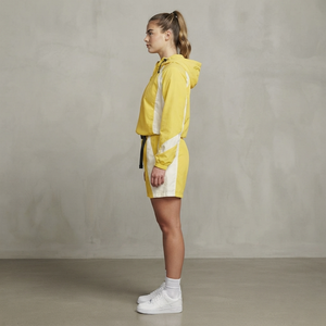 Ensemble 2 pièces OEM pour femme : Nouvelle collection de shorts et veste coupe-vent à capuche zippée avec patchwork et boucles pour femme 2026 - Product Image 3