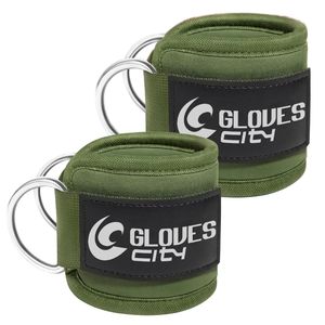 Guantes de Muay Thai City 2026 con Correa de Tobillo Acolchada de Neopreno y Algodón, Anillo en D, Cierre a Presión y Diseño Recto para Ejercicios con Cable - Product Image 2