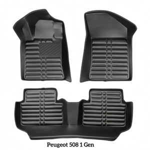 <span class=keywords><strong>Tappetini</strong></span> per Auto di Lusso Guida a Sinistra, in Pelle 5D per <span class=keywords><strong>Peugeot</strong></span>, Spessore 10mm, Impermeabili, Antiscivolo, Antigraffio, Facili da Pulire, Set Completo Personalizzato - Product Image 6