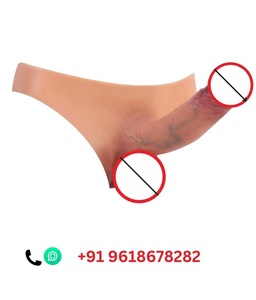Silicone Solid Penis Dildo Adult Sex Toys with Lace Decoration Men's Wearable Underwear Directly in India +91 9618678282 - Product Image 3